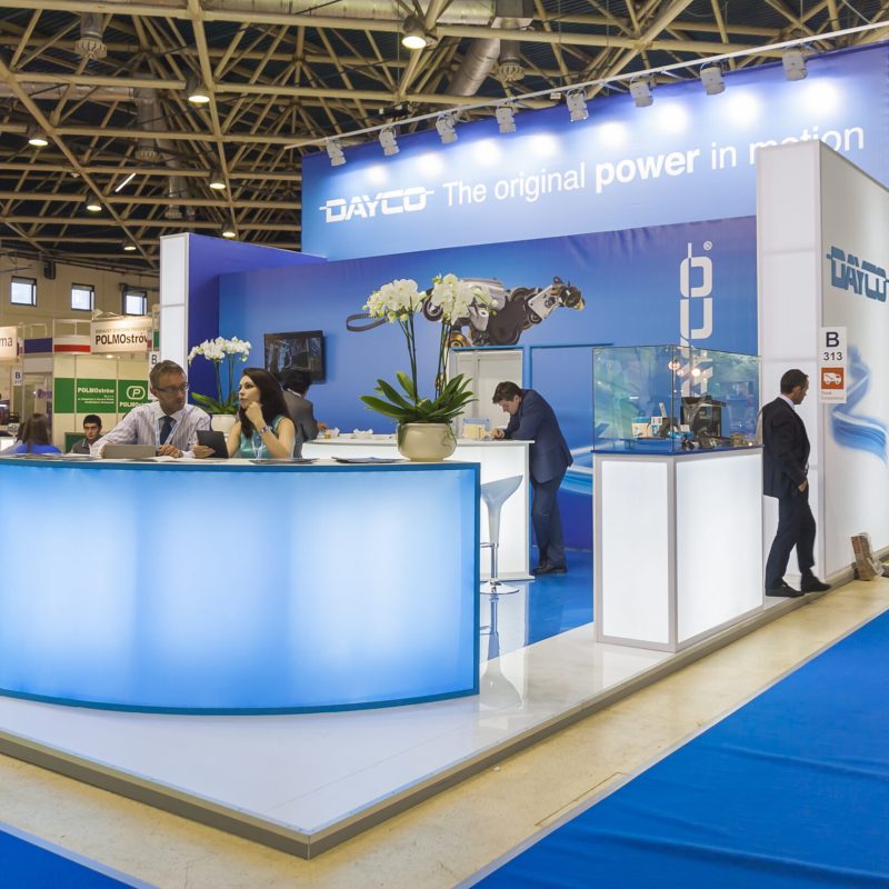 Moscow-august,26,,2013:,Booth,Automotive,Spare,Parts,Of,The,American